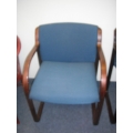 Blue Cherry Framed Reception Guest Client side Chair